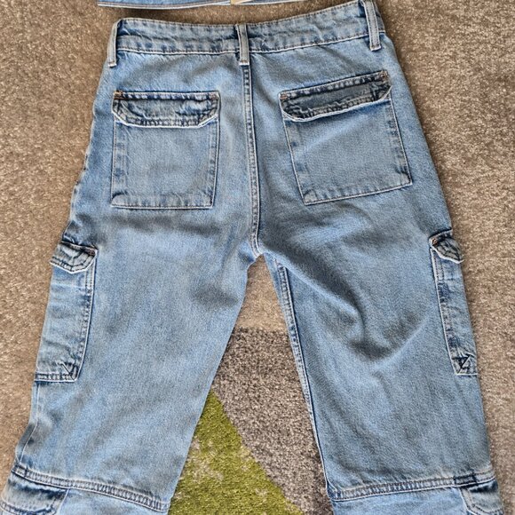 ZARA Cargo Jeans size 0 - Picture 5 of 6